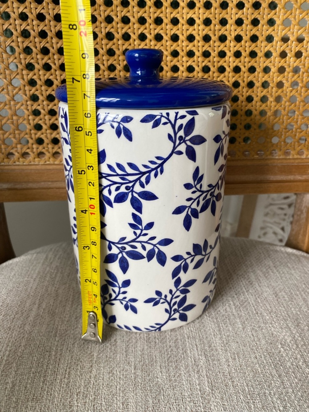 BLUE WHITE VINE FLORAL by 10
Strawberry St. BELLA Canister Toile Chinoiserie - Picture 7 of 8
